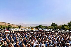 عکس | مراسم تشییع شهید «رضا لشنی‌زند» در دورود