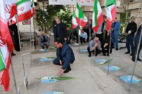 میثاق جهادگران دانشگاهی آذربایجان‌شرقی با شهدای تجاوز رژیم صهیونیستی