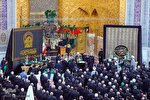 عکس | مراسم اذن عزای سیدالشهدا(ع) در حرم مطهر رضوی