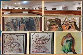 نمایشگاه نقاشی عاشورایی در بروجرد برپا شد