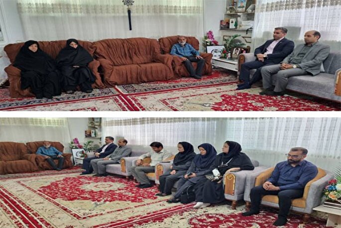 اعضای جهاددانشگاهی خراسان‌جنوبی با خانواده شهید «مهدی زیبا» دیدار کردند