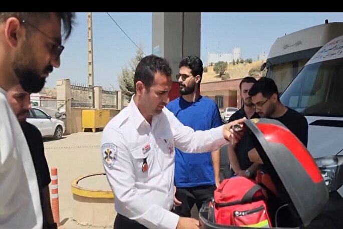 فیلم | حضور جهادی دانشجویان علوم پزشکی کردستان در مرز باشماق