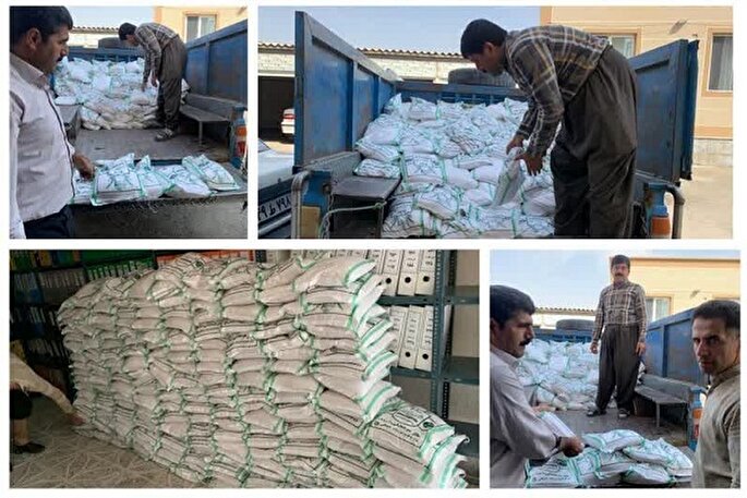 اهدای 1 تن برنج به ایتام و محسنین دیواندره