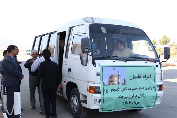 اعزام زندانیان بند باز زندان مرکزی بیرجند به مشهدالرضا