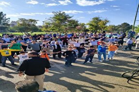 عکس | پیاده‌روی خانوادگی به مناسبت هفته دفاع مقدس