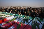 عکس | مراسم استقبال از 13 پیکر شهید گمنام