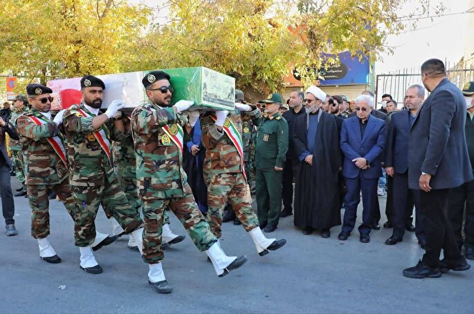 تشییع پیکر مطهر شهدای گمنام در بجنورد