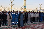 عکس | اقامه نماز طلب باران در حرم مطهر رضوی