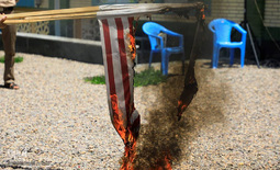 تجمع اعتراض آمیز طلاب بیرجندی علیه رژیم اسرائیل