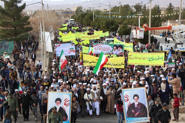 حضور پرشور مردم خراسان جنوبی در راهپیمایی 22 بهمن