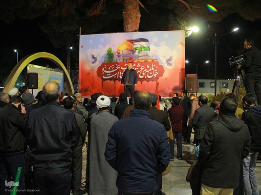 اجتماع مردمی شهر بیرجند و جشن پیروزی مردم غزه