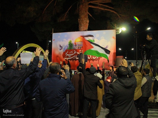 اجتماع مردمی شهر بیرجند و جشن پیروزی مردم غزه