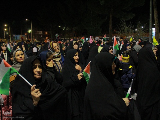 اجتماع مردمی شهر بیرجند و جشن پیروزی مردم غزه