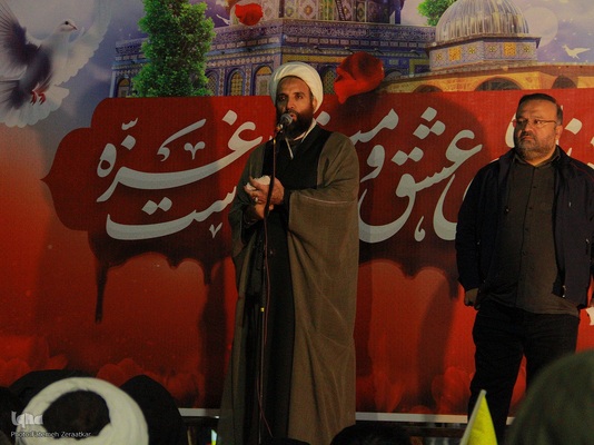 اجتماع مردمی شهر بیرجند و جشن پیروزی مردم غزه