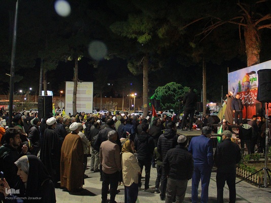 اجتماع مردمی شهر بیرجند و جشن پیروزی مردم غزه