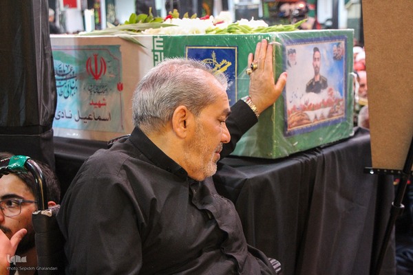 مراسم تشییع شهیدان «مهدی زیبا» و «اسماعیل نادی»