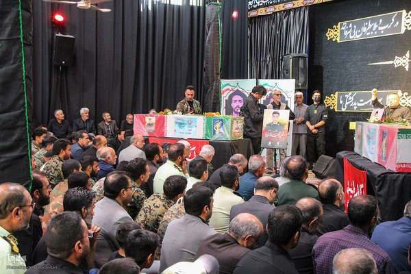 مراسم تشییع شهیدان «مهدی زیبا» و «اسماعیل نادی»