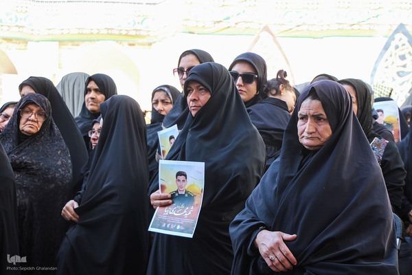 مراسم تشییع شهیدان «مهدی زیبا» و «اسماعیل نادی»