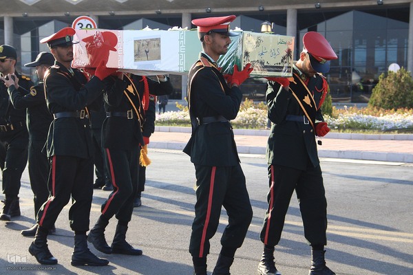 مراسم استقبال از شهدای گمنام در بیرجند