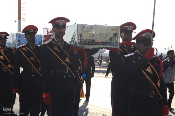 مراسم استقبال از شهدای گمنام در بیرجند