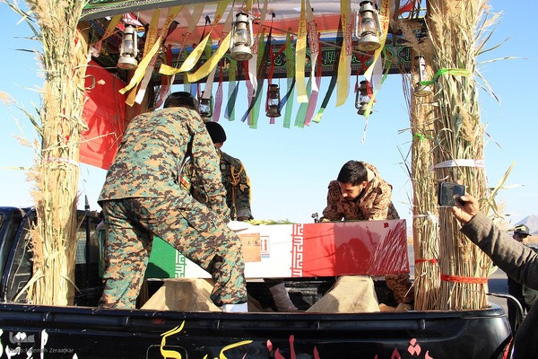 مراسم استقبال از شهدای گمنام در بیرجند