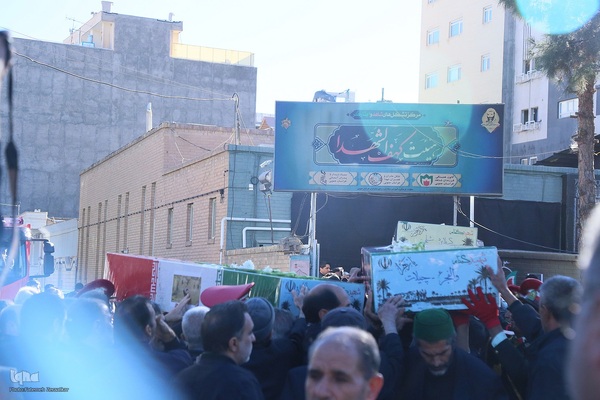 شکوه بدرقه لاله‌های گمنام فاطمی در بیرجند