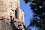 Erzurum&#039;daki tarihi Şeyhler Camisi minaresindeki güneş saatiyle dikkati çekiyor